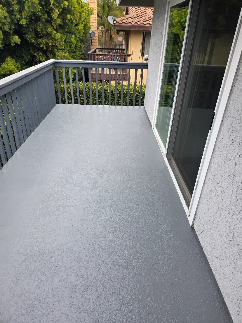Waterproofing installation and surface preparation on a Southern California property.