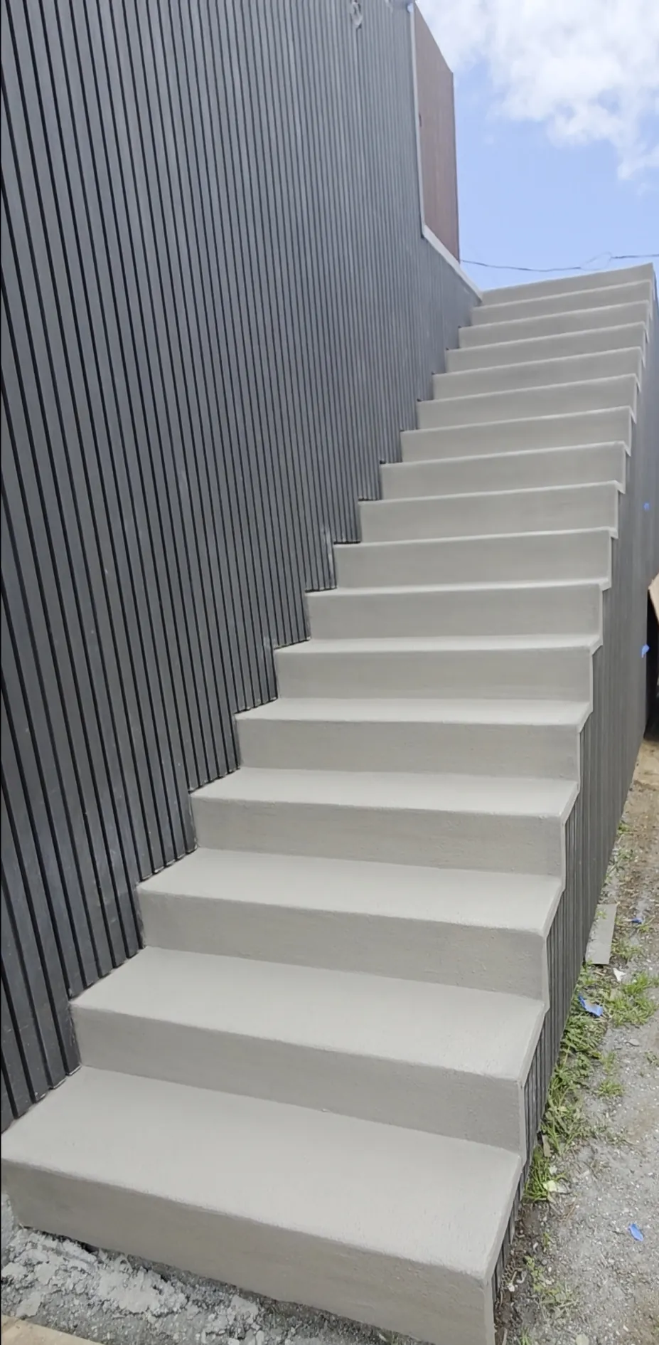Completed exterior stair waterproofing project in Venice, California